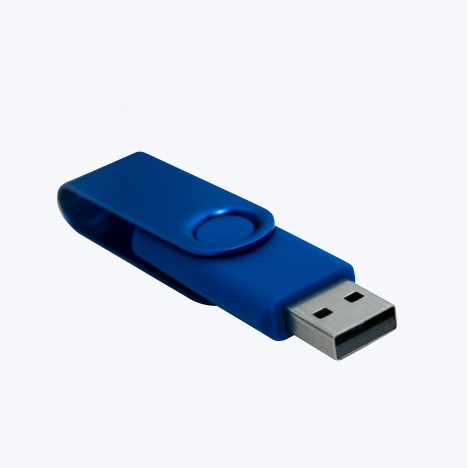 USB flash tünd mavi Metal